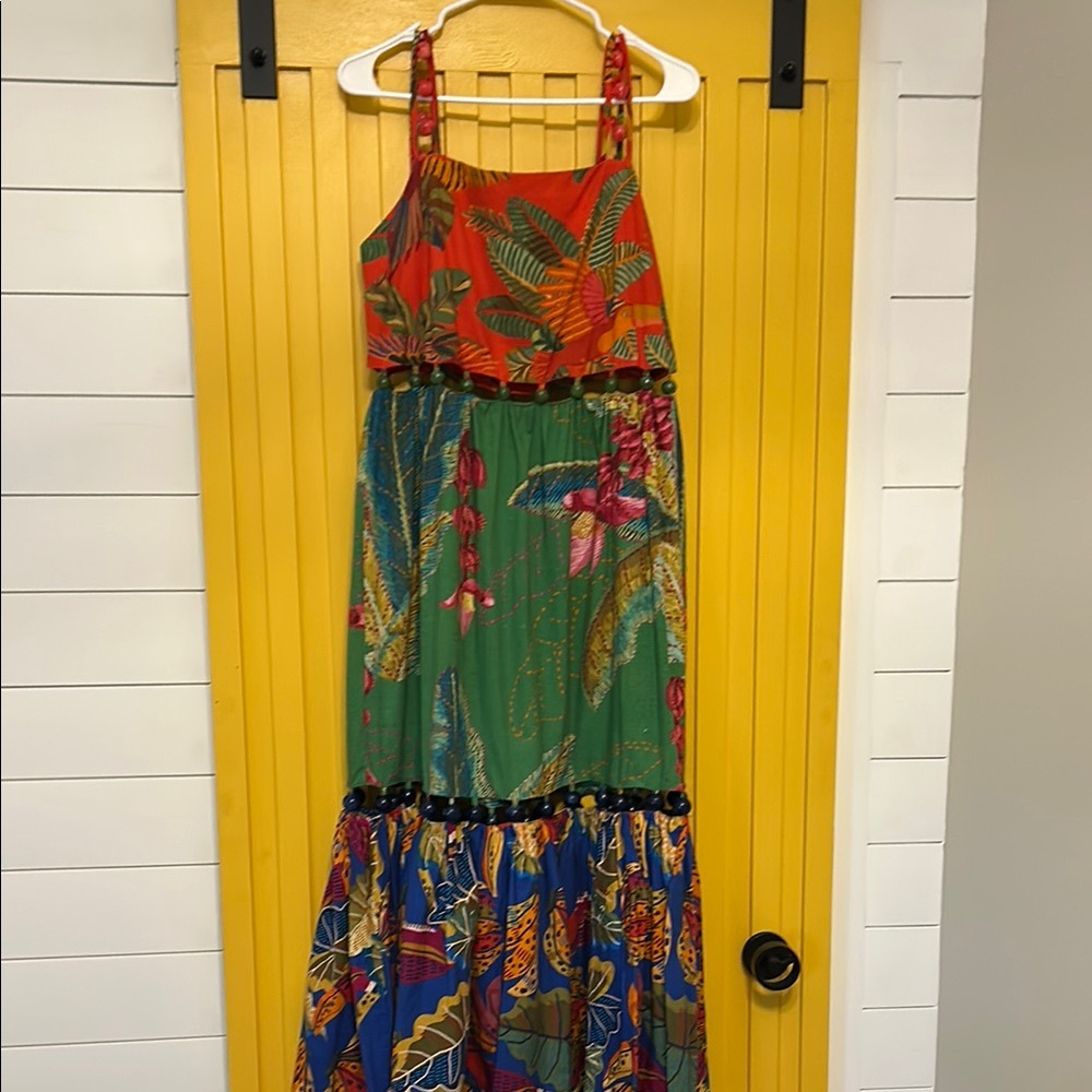 FARM Rio Multicolor Tropical Maxi Dress